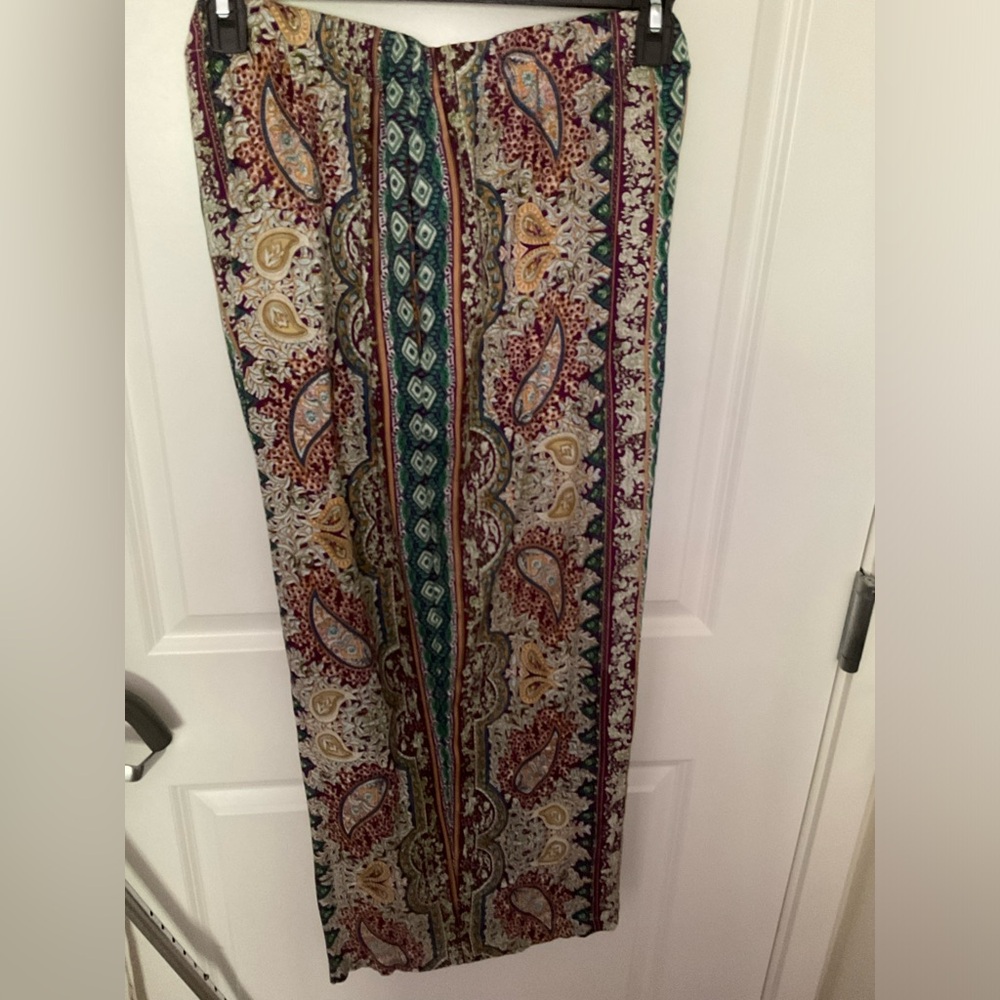 4X multicolored wide leg rayon pants. Never worn.